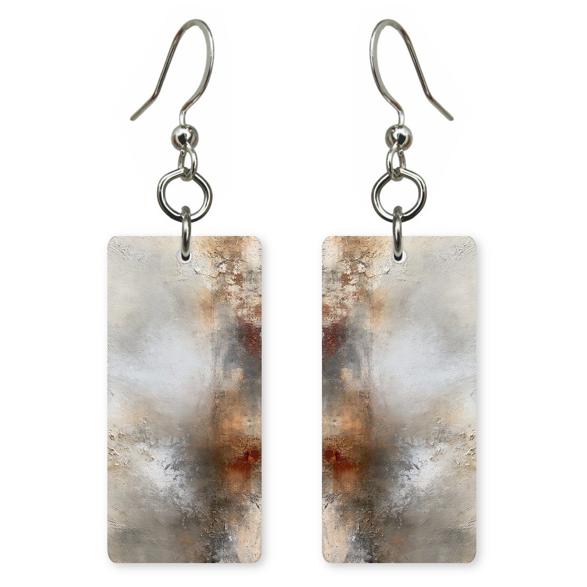 Dove Gray Quiet Wound Earrings | FWX951