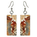 Rust and Cream Candor Earrings | FWX955