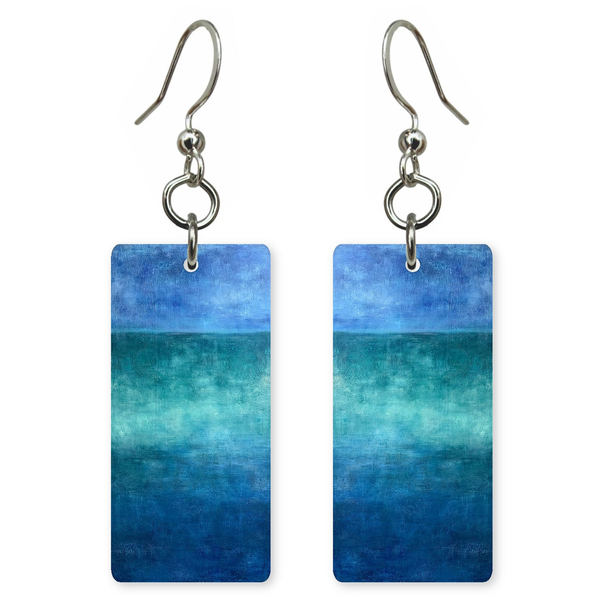 Cobalt Horizon Peace Earrings | FWX956