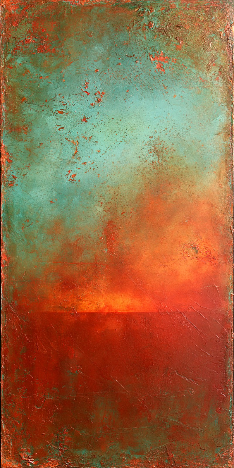 Verdigris Over Ember Sunset Earrings | FWX969