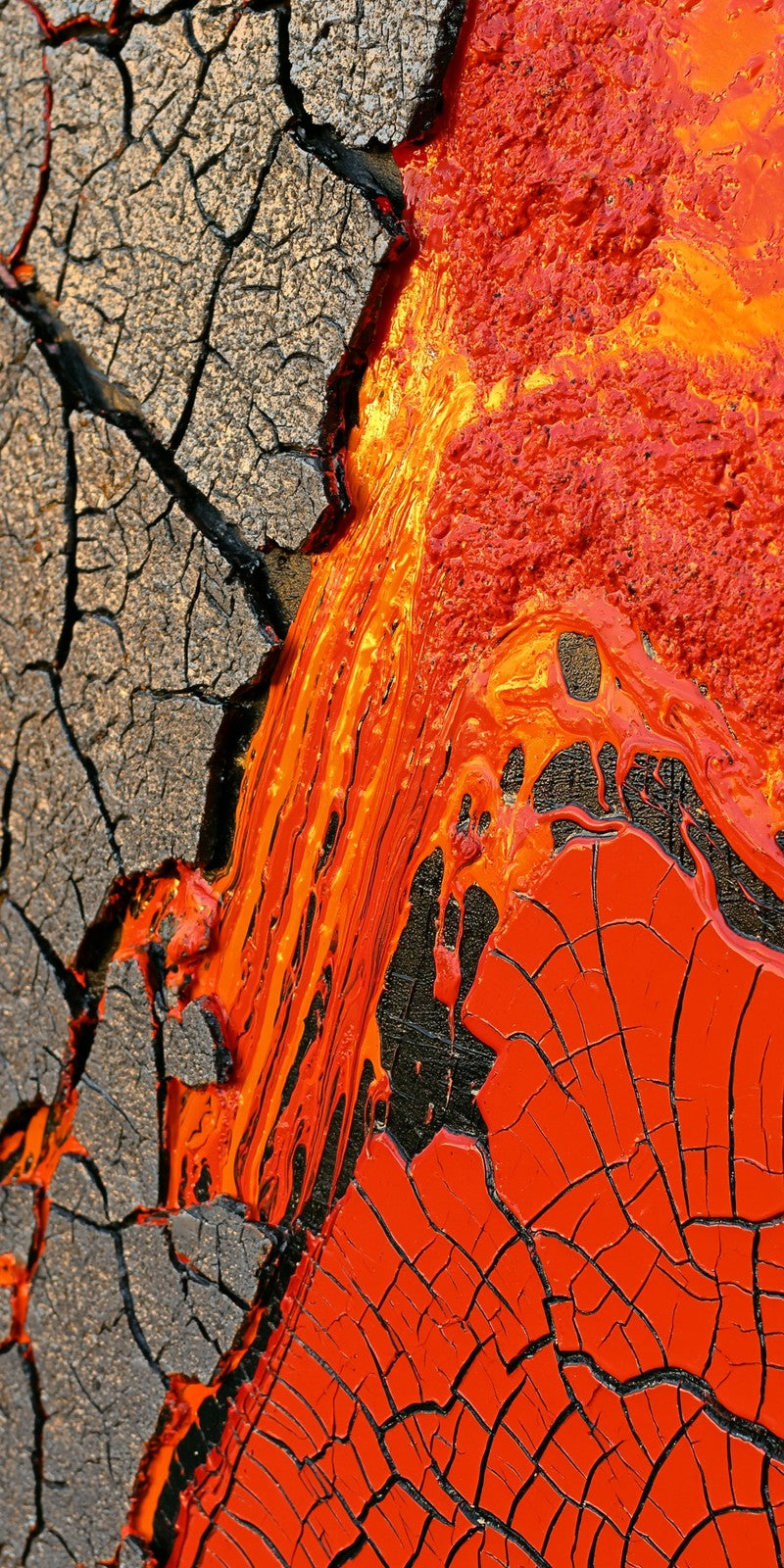 Orange Fracture of Rage Earrings | FWX974