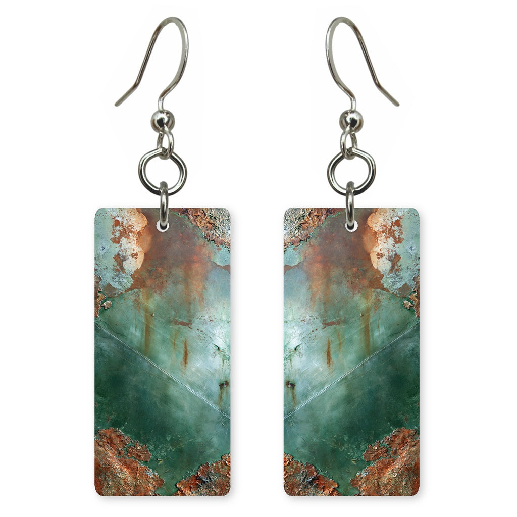 Oxidized Green Patience Earrings | FWX982