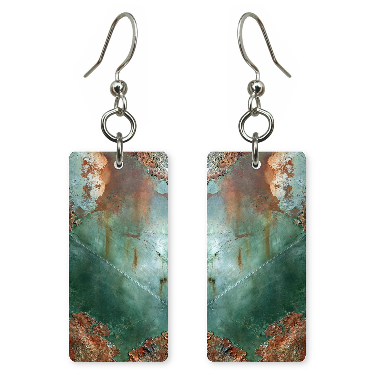 Oxidized Green Patience Earrings | FWX982