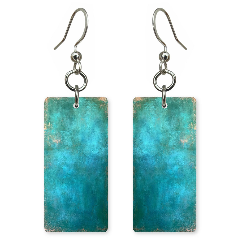 Turquoise Open Sky Relief Earrings | FWX983