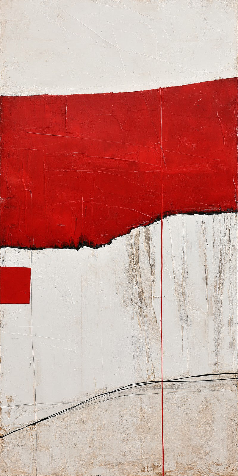 Red Defiance on White Earrings | FWX990