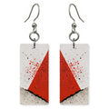 Red Defiance Splintered Earrings | FWX991