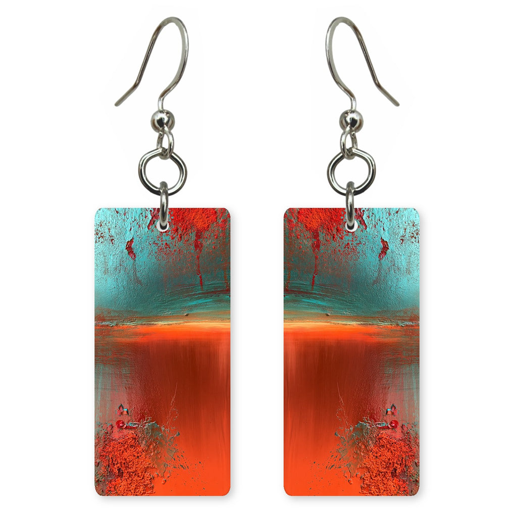 Aqua Dawn Upheaval Earrings | FWX994