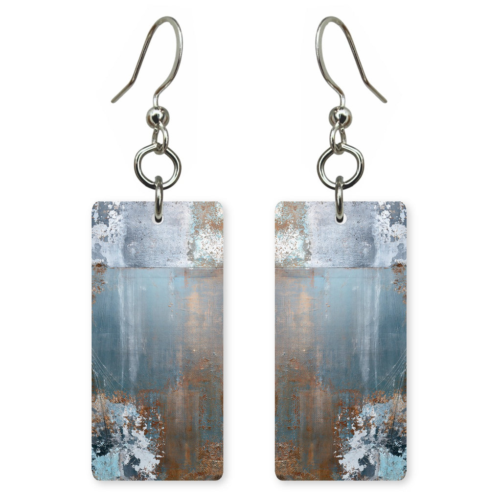 Rusted Aqua Resignation Earrings | FWX996