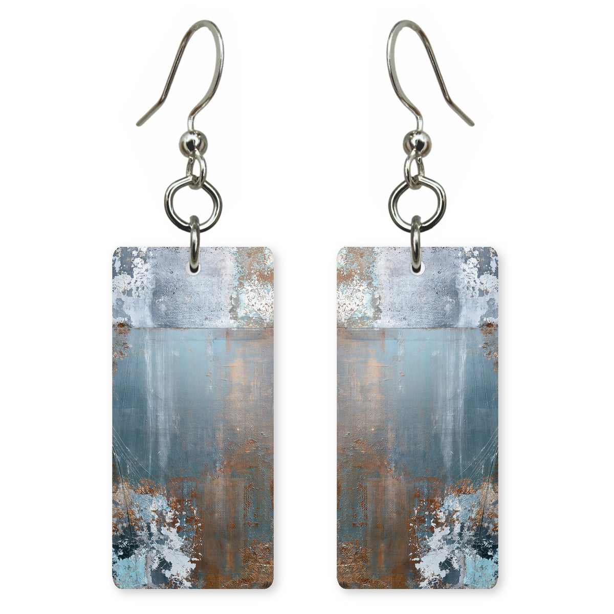 Rusted Aqua Resignation Earrings | FWX996