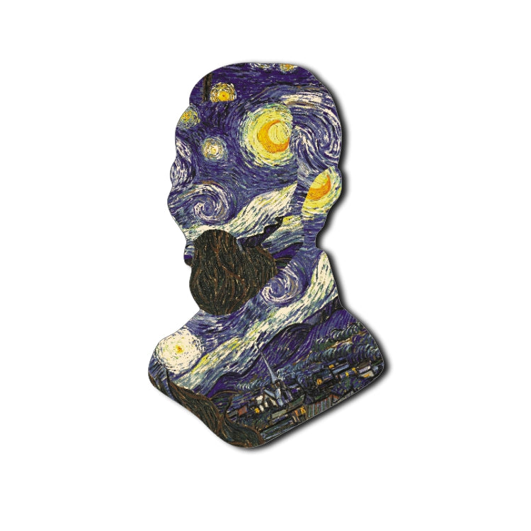 Van Gogh Starry Self Portrait Magnet #M016