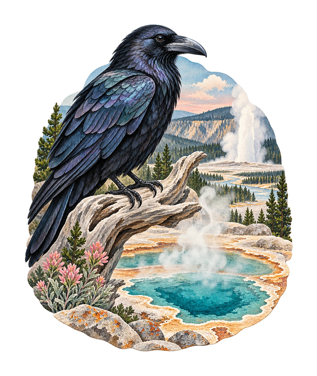 Raven and Steam M102 original magnet artwork