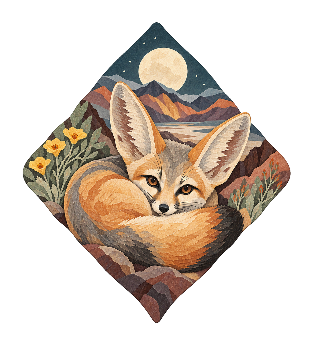 Kit Fox Crescent M129 original magnet artwork