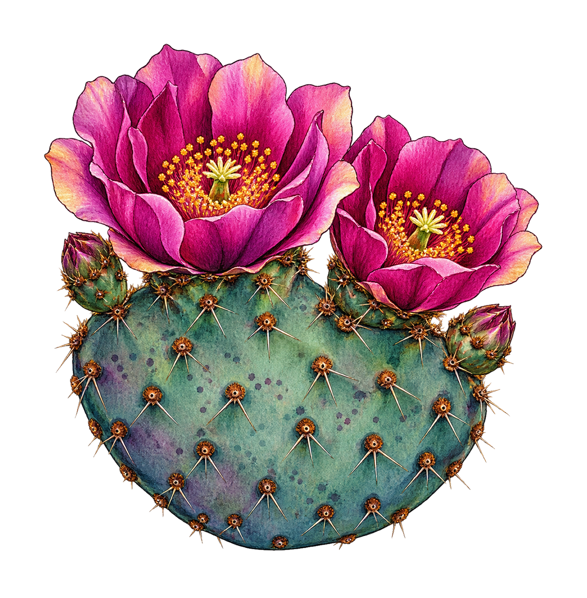 Beavertail Bloom M132 original magnet artwork