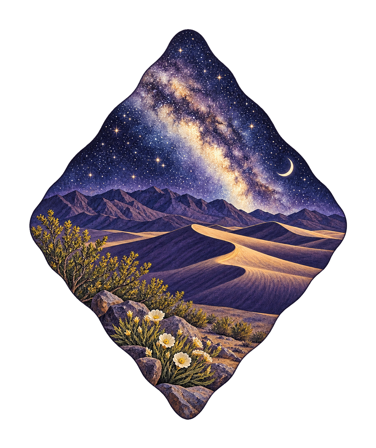 Milky Way Dunes M140 original magnet artwork