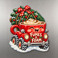 Running on Fumes and Foam Magnet #M421 — full-color wooden magnet