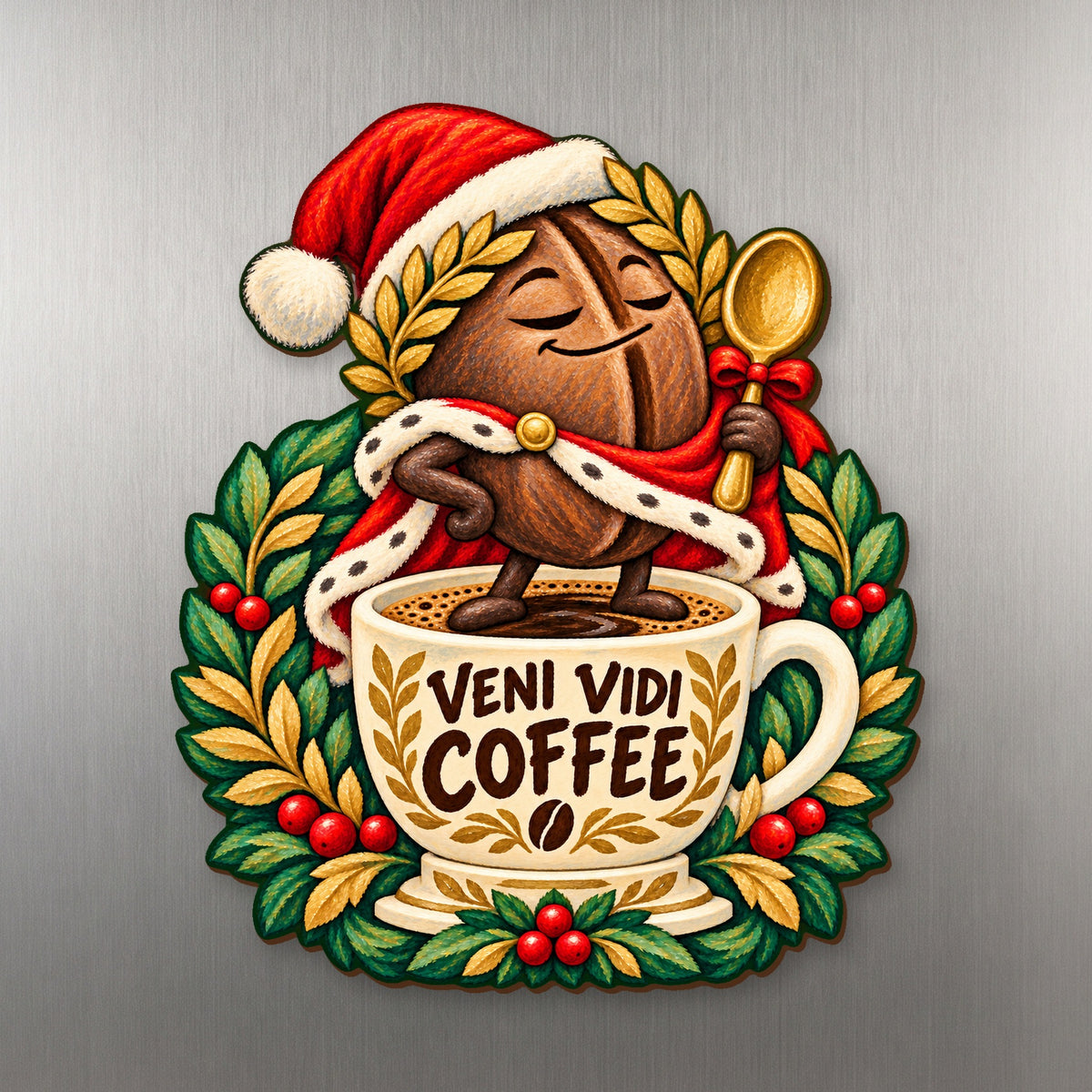 I Came, I Saw, I Brewed Magnet #M422 — full-color wooden magnet