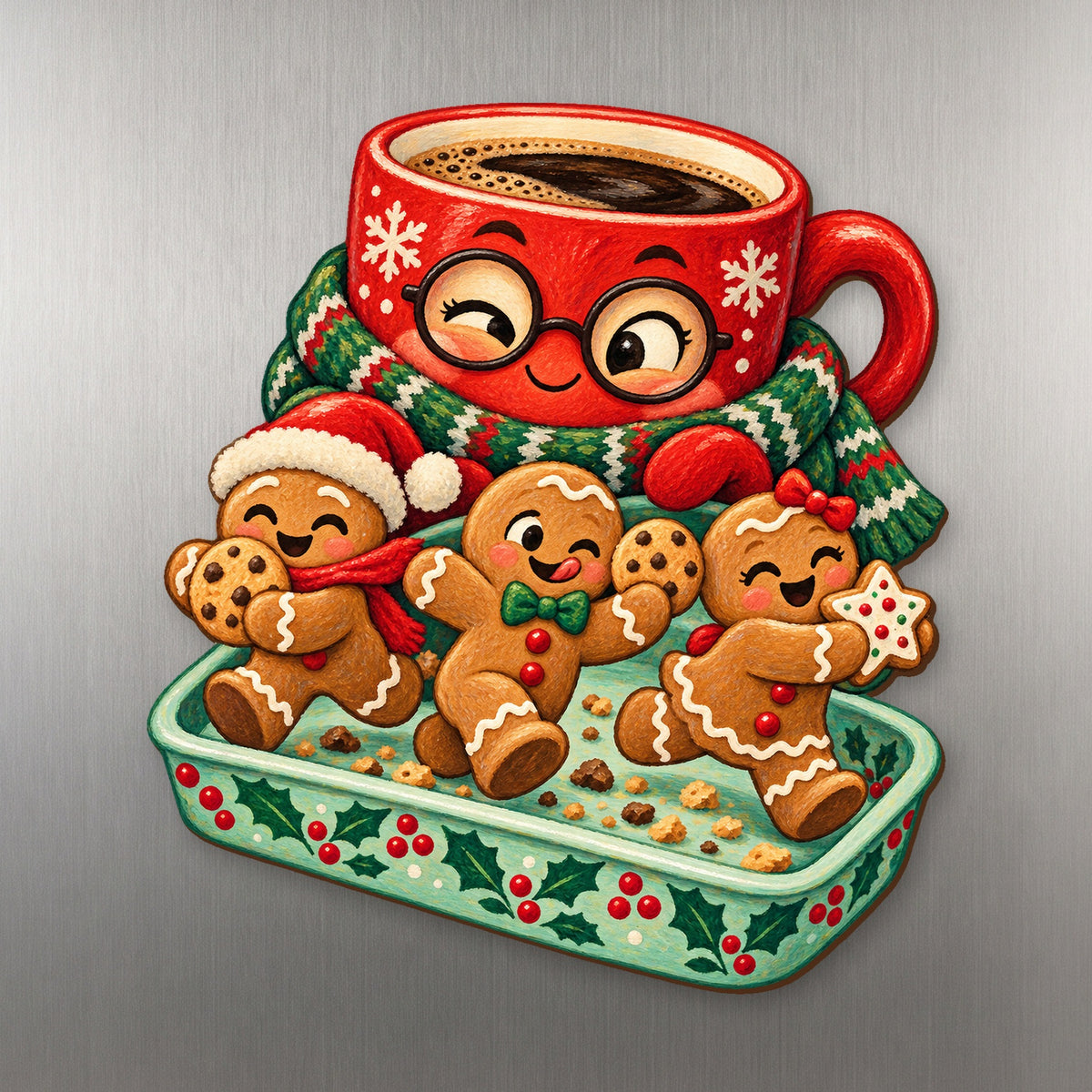 Cookies Need Supervision Magnet #M424 — full-color wooden magnet