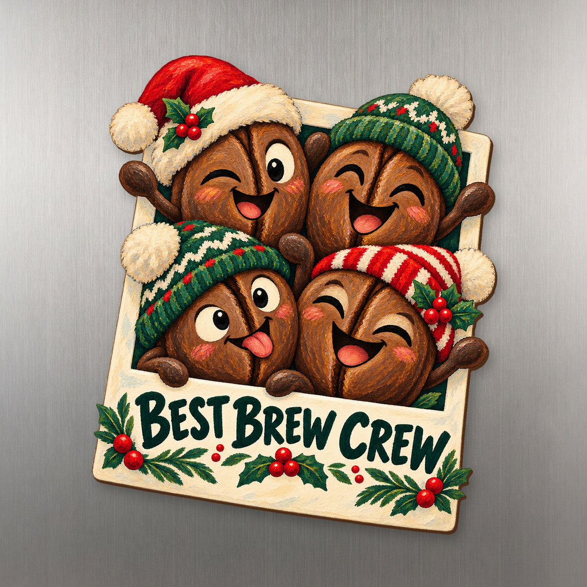 No Beans About It Magnet #M434 — full-color wooden magnet