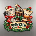 Brew Crew Reunion Magnet #M441 — full-color wooden magnet