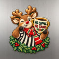 Reindeer Games, Barista Rules Magnet #M446 — full-color wooden magnet