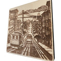 San Francisco Trolly Car Maple Magnet  #MM515