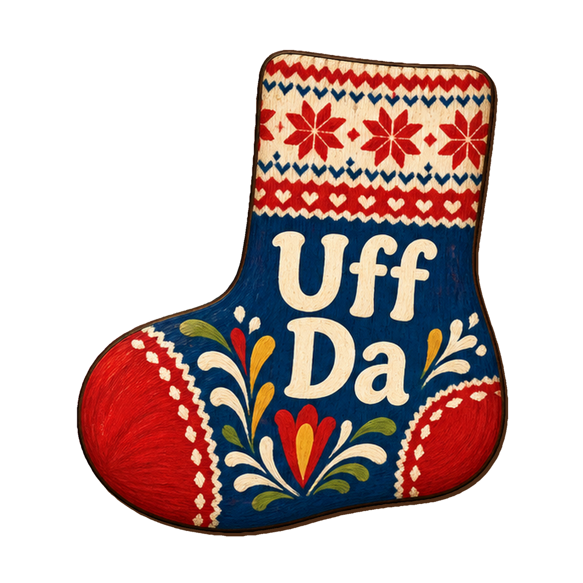 Uff Da Stocking Magnet #M553