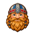 Viking man Magnet #M556