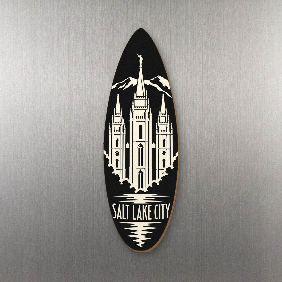 UT Salt Lake City Notan Custom Wood Magnet (MC35)