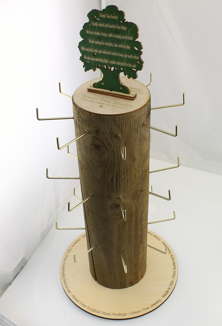 Green Tree Log Rack Display Only