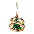Perpetual Carol Ornament O543, full-color laser-cut maple wood by Green Tree Jewelry