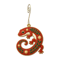 Hearth Star Salamander Ornament O555, full-color laser-cut maple wood by Green Tree Jewelry