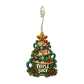 Christmas Tree, Triple Shot Ornament #O910 — full-color wooden ornament