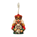 Nutcracker Barista Ornament #O915 — full-color wooden ornament