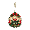 Fa La La La Latte Ornament #O917 — full-color wooden ornament