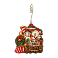 Polar Brew Express Ornament #O918 — full-color wooden ornament