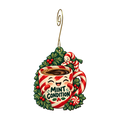 The Peppermint Plunge Ornament #O927 — full-color wooden ornament