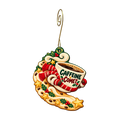 Christmas Caffeine Comet Ornament #O928 — full-color wooden ornament