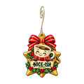 Kringle's Coffee Medal Ornament #O940 — full-color wooden ornament