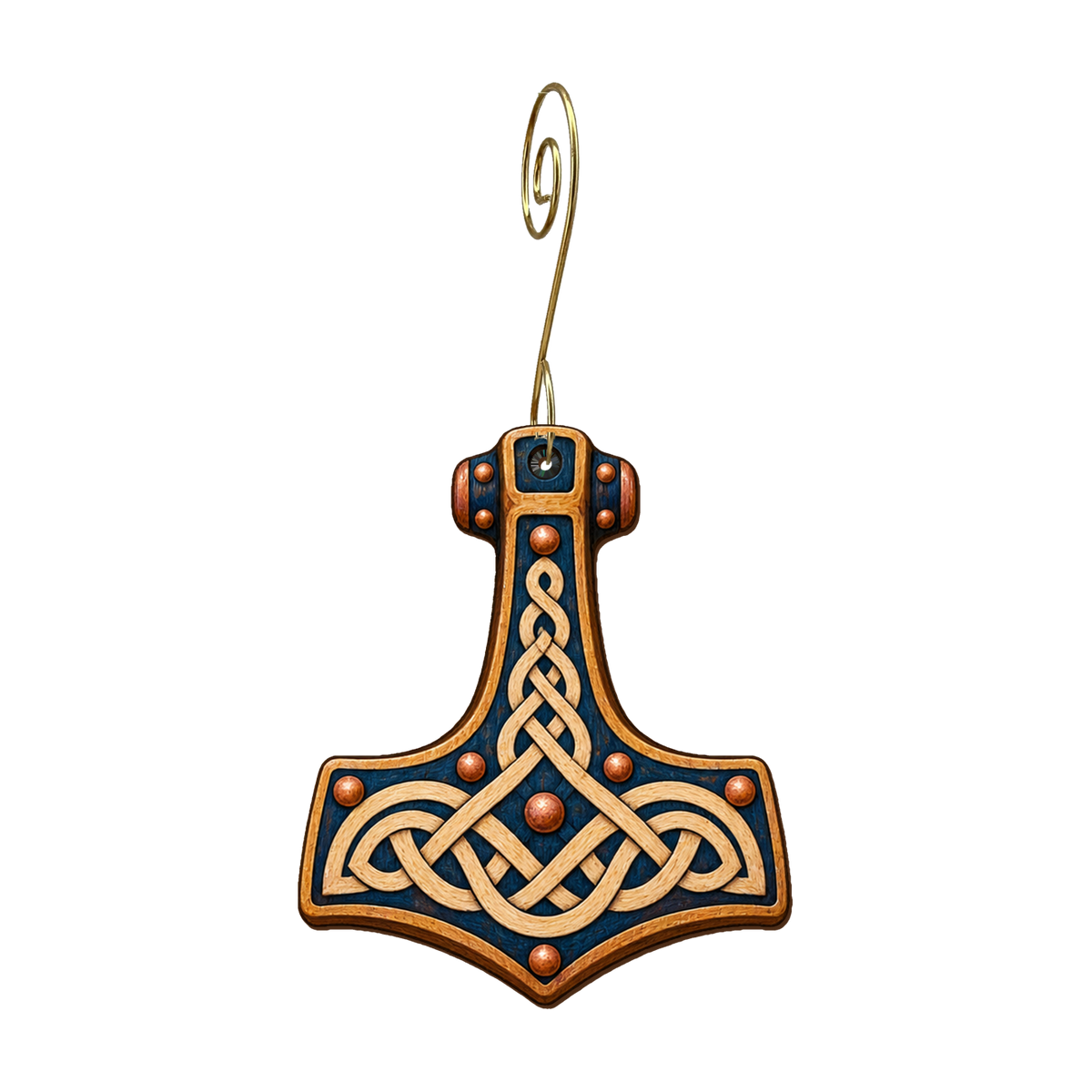 Viking Hammer Crest Ornament #O944