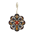 Blue folk flower Ornament #O946