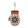 Selbu-pattern mitten Ornament #O954