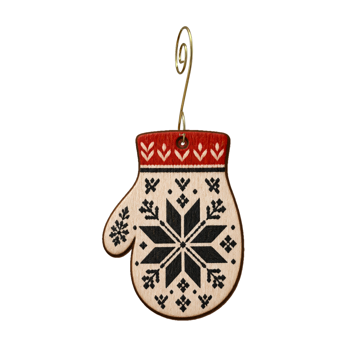 Selbu-pattern mitten Ornament #O954