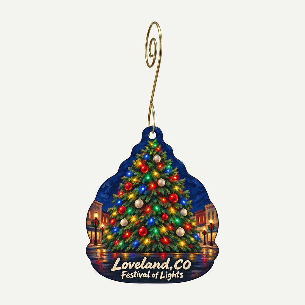 Pure Vibes Christmas custom wood ornament OC1008 hanging on hook