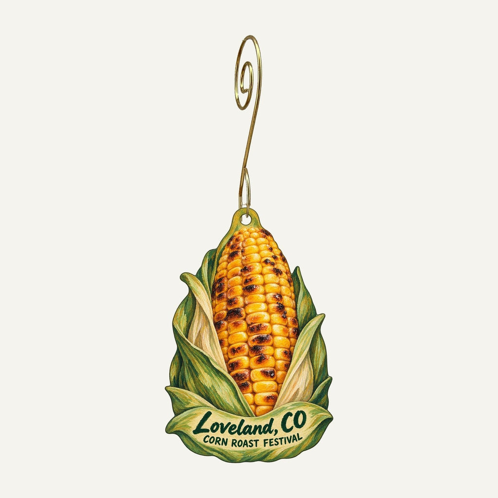 Pure Vibes Town Icon custom wood ornament OC1009 hanging on hook