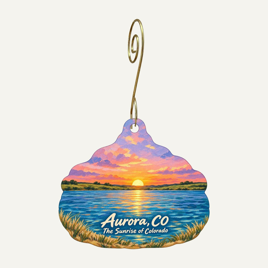 Trunk Nouveau Town Icon custom wood ornament OC1024 hanging on hook
