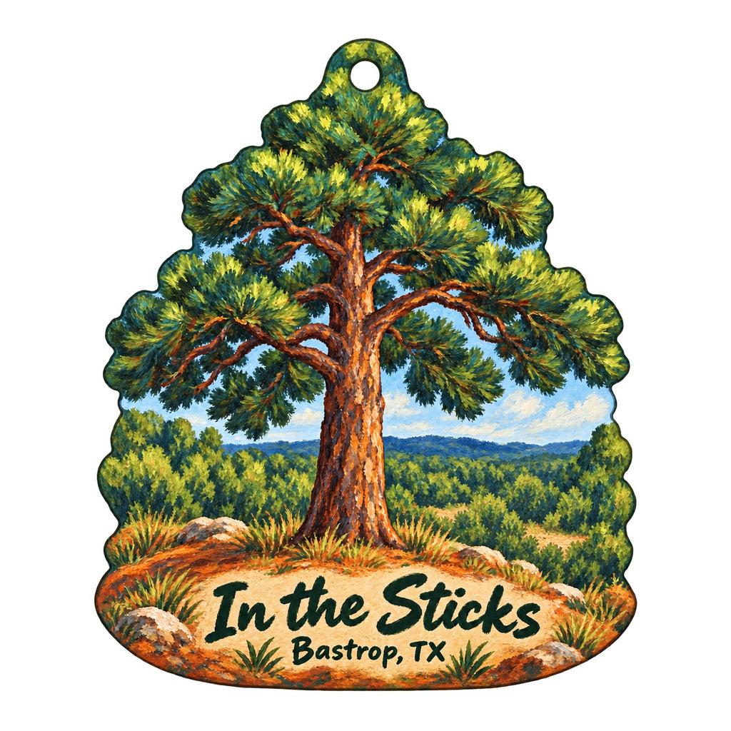 In the Sticks Logo custom wood ornament OC1031 on white