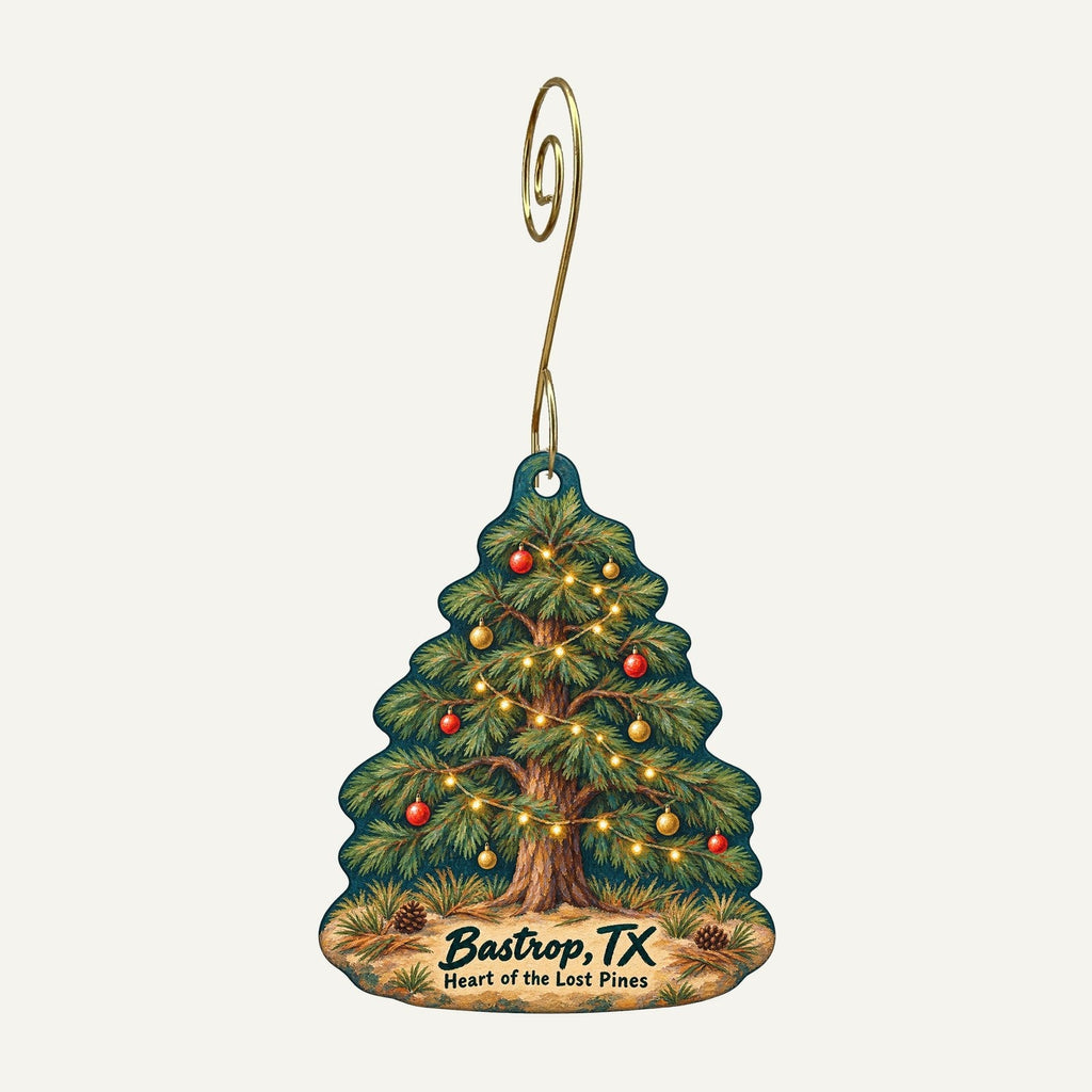 In the Sticks Christmas custom wood ornament OC1032 hanging on hook