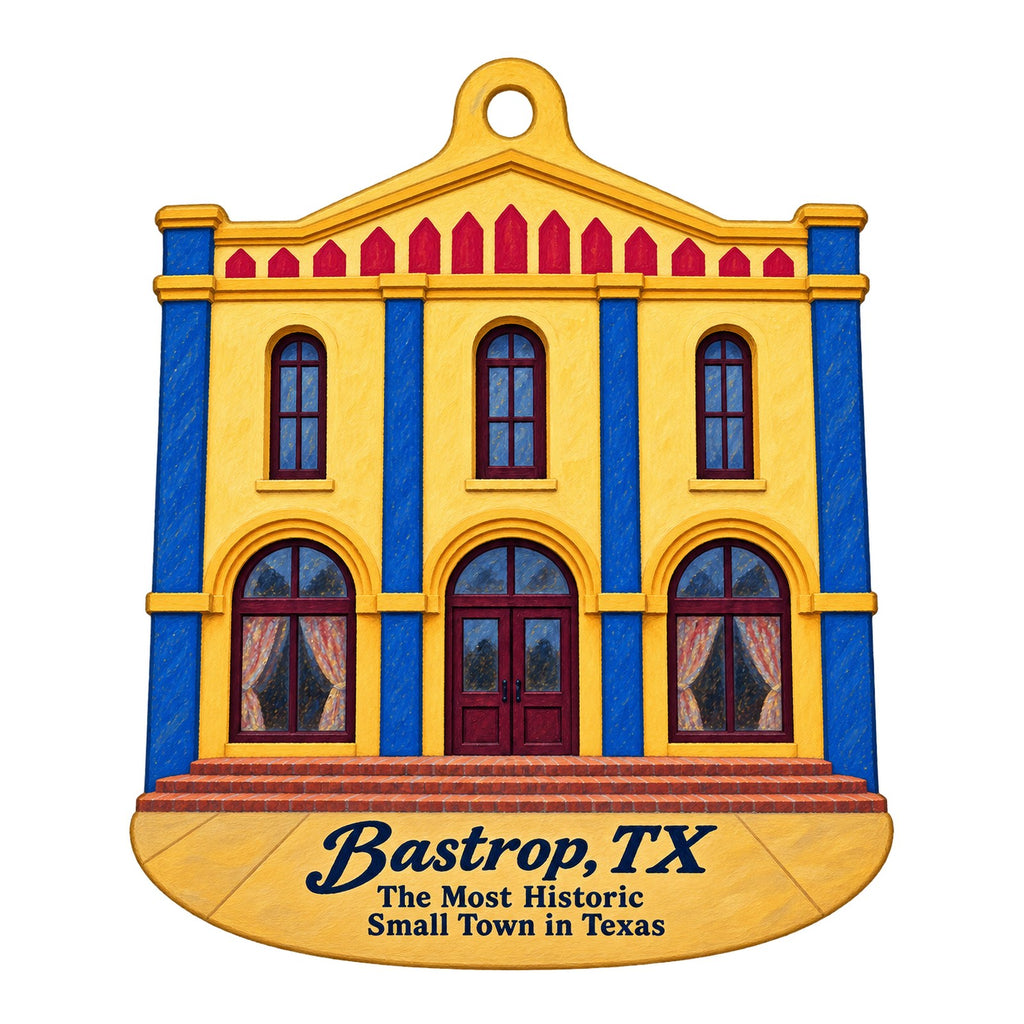In the Sticks Town Icon custom wood ornament OC1033 on white