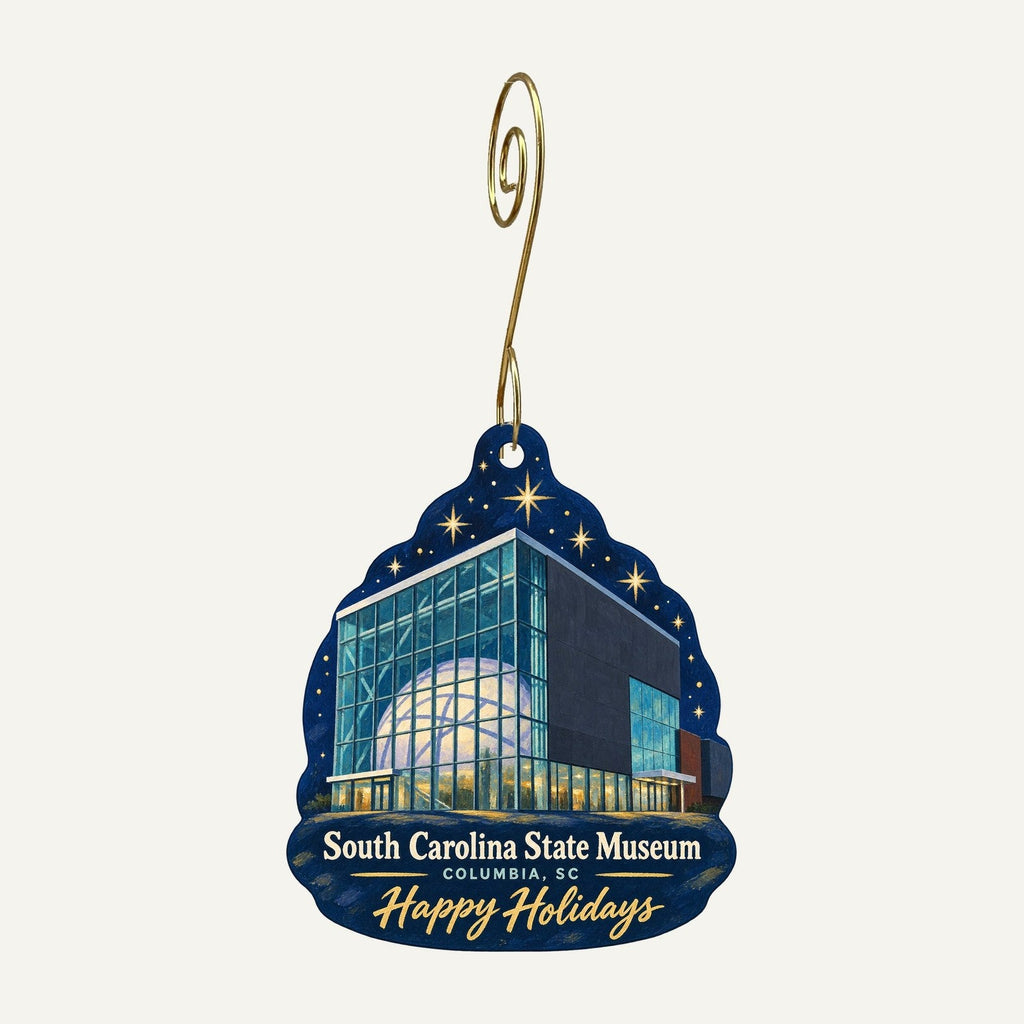 South Carolina State Museum Christmas custom wood ornament OC1035 hanging on hook