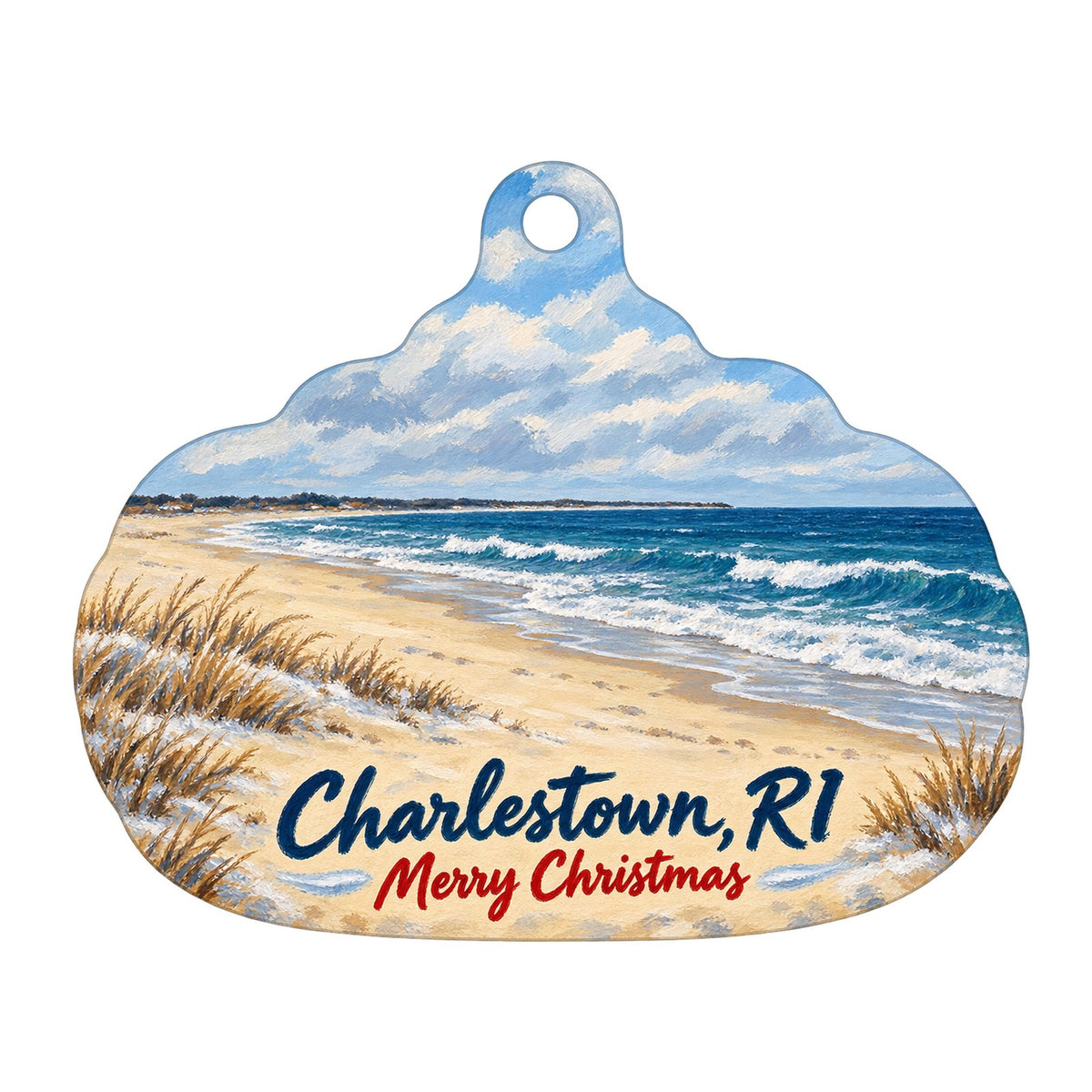 Small Axe Productions Christmas custom wood ornament OC1041 on white